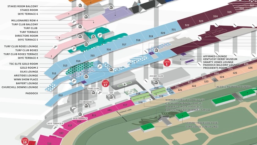Kentucky Derby Seating Chart View