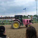 Even the tractors are pink